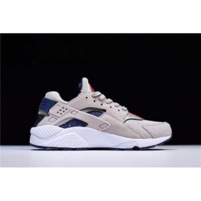 Nike Erkek Air Huarache Run Moon Beyaz / Indigo Spor Ayakkabı Türkiye - 8JGWXPFP